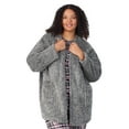 thumbnail image 1 of Aria Women’s Cozy Sherpa 32” Sleepwear Cardigan, Sizes XS-4X, 1 of 8