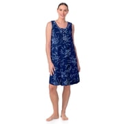 Aria Women s Knit Scoop Neck Henley 36  Chemise, Sizes XS-5X