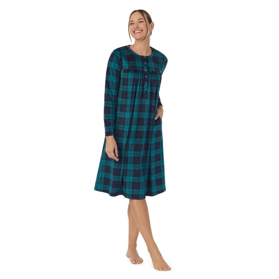 Aria Women's Knit Velour Long Sleeve Ballet Nightgown, Sizes S to 5X