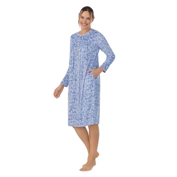 Aria Women's Knit Velour Long Sleeve Ballet Nightgown, Sizes S to 5X