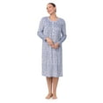 thumbnail image 1 of Aria Women’s Knit Velour Long Sleeve Ballet Nightgown, Sizes XS-5X, 1 of 6