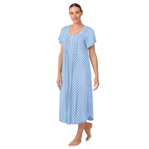 Aria Women's Raglan Sleeve Scoop Neck 46" Nightgown, Sizes XS to 5X