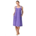 thumbnail image 1 of Aria Women's 40" Cotton Sleeveless Nightgown, Available in Sizes XS to 5X, 1 of 10