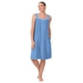 thumbnail image 1 of Aria Women's Sleeveless 100% Cotton Nightgown, Sizes XS-5X, 1 of 7