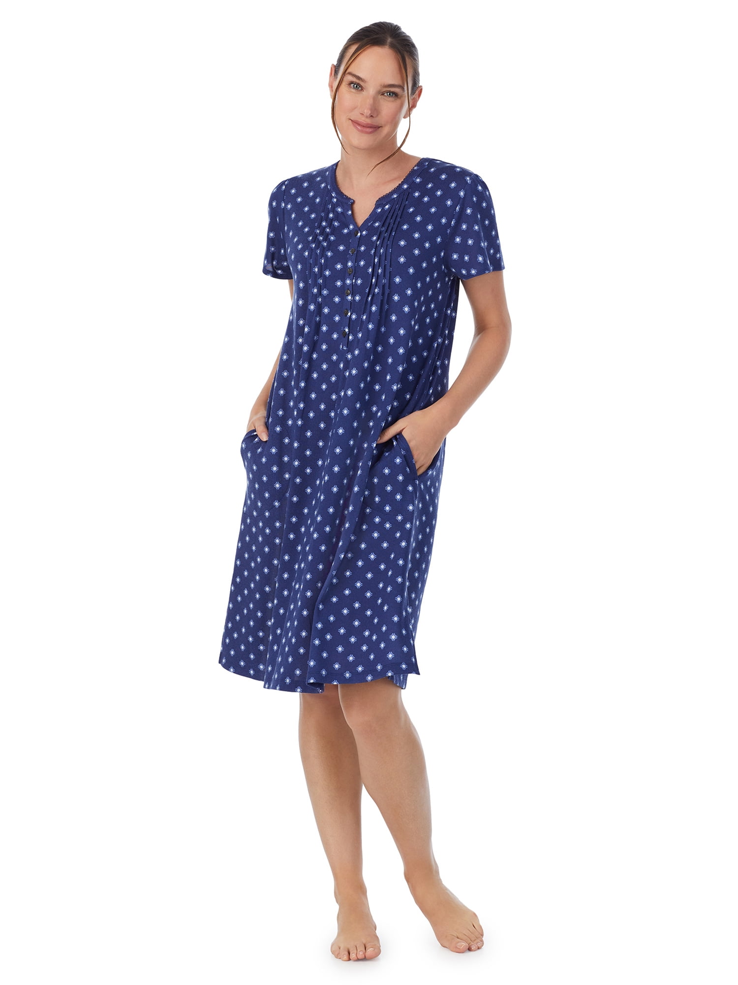 Aria Women's and Women's Plus Brushed Sweater Knit Short Sleeve Split