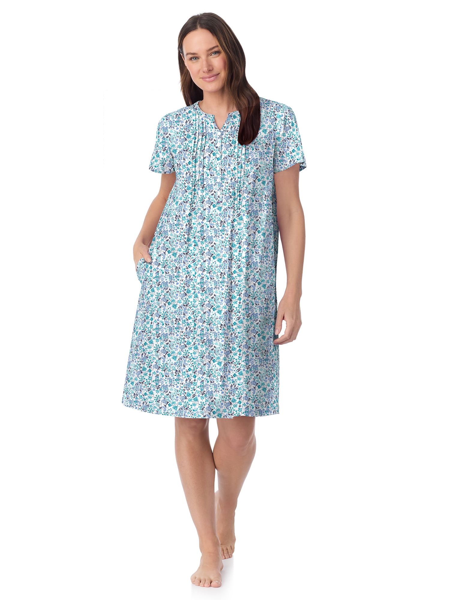 Women's Plus Short Sleeve Scoop Neck Extended Hem Top main image 1