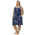 thumbnail image 1 of Aria Women's Sleeveless 40" Cotton Nightgown, Sizes XS-5X, 1 of 6