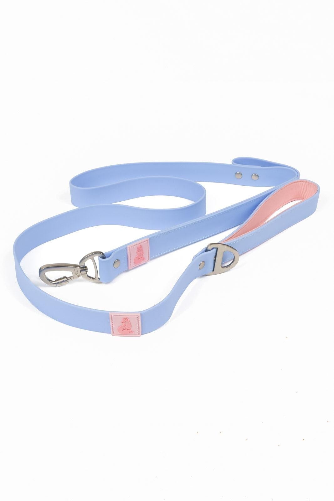 Aria the Fox 6' Waterproof Leash, 2 Handles, Periwinkle and Pink ...