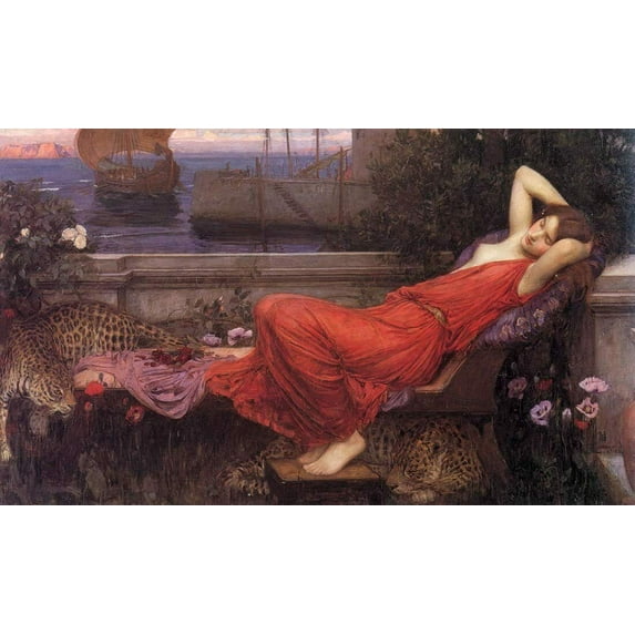 "Ariadne, Waterhouse - CANVAS OR FINE PRINT WALL ART"