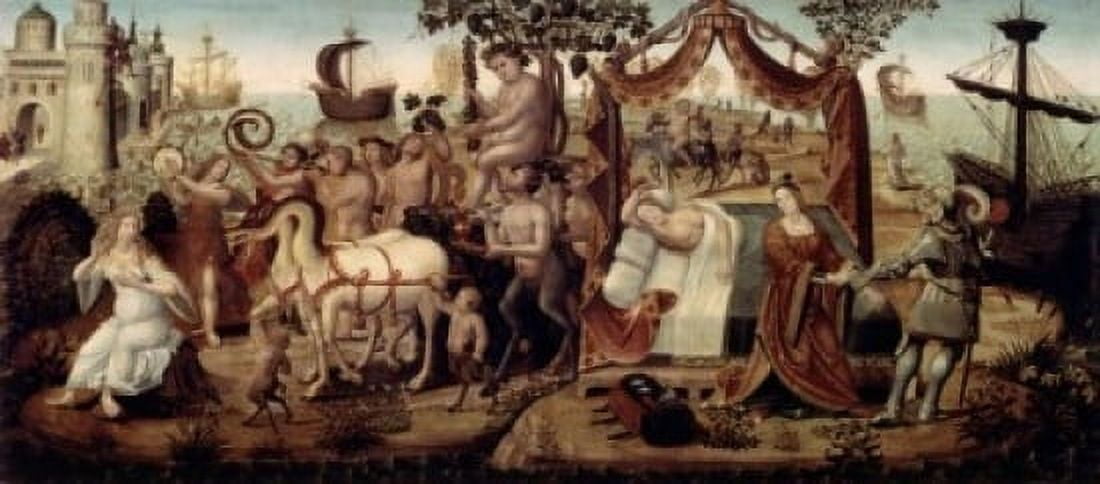 Ariadne at Naxos 15th century Master of the Cassoni (Italian) Musee du Petit-Palais Avignon France Canvas Art - (24 x 36)