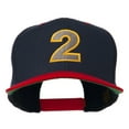 thumbnail image 1 of Arial Number 2 Embroidered Classic Two Tone Cap - Navy Red OSFM, 1 of 5