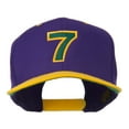 thumbnail image 1 of Arial Number 7 Embroidered Classic Two Tone Cap - Purple Gold OSFM, 1 of 5