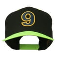 thumbnail image 1 of Arial Number 9 Embroidered Classic Two Tone Cap - Neon Yellow OSFM, 1 of 5