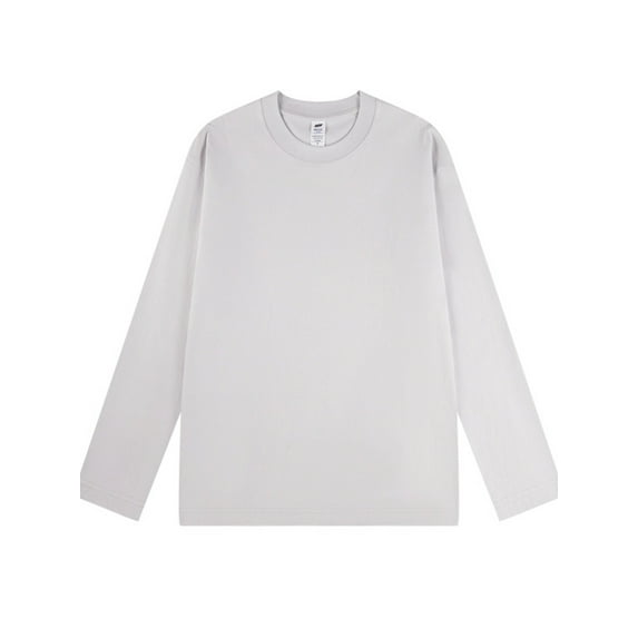 Arialuna Womens Long Sleeve Athletic tops Solid Crew Neck Tops