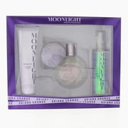 Ariana Grande Moonlight , 3 Pc Gift Set 3.4oz EDP Spray, 3.4oz Body Souffle, 4oz Body Mist