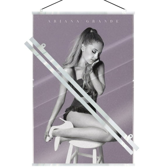 Ariana Grande - Music Personality Poster (Posing on Stool) (Size: 24" x 36") (Laminated Poster & Clear Hanger)