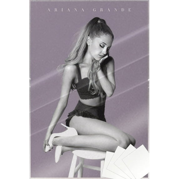 Ariana Grande - Music Personality Poster (Posing on Stool) (Size: 24" x 36") (Laminated Poster & Poster Strips)