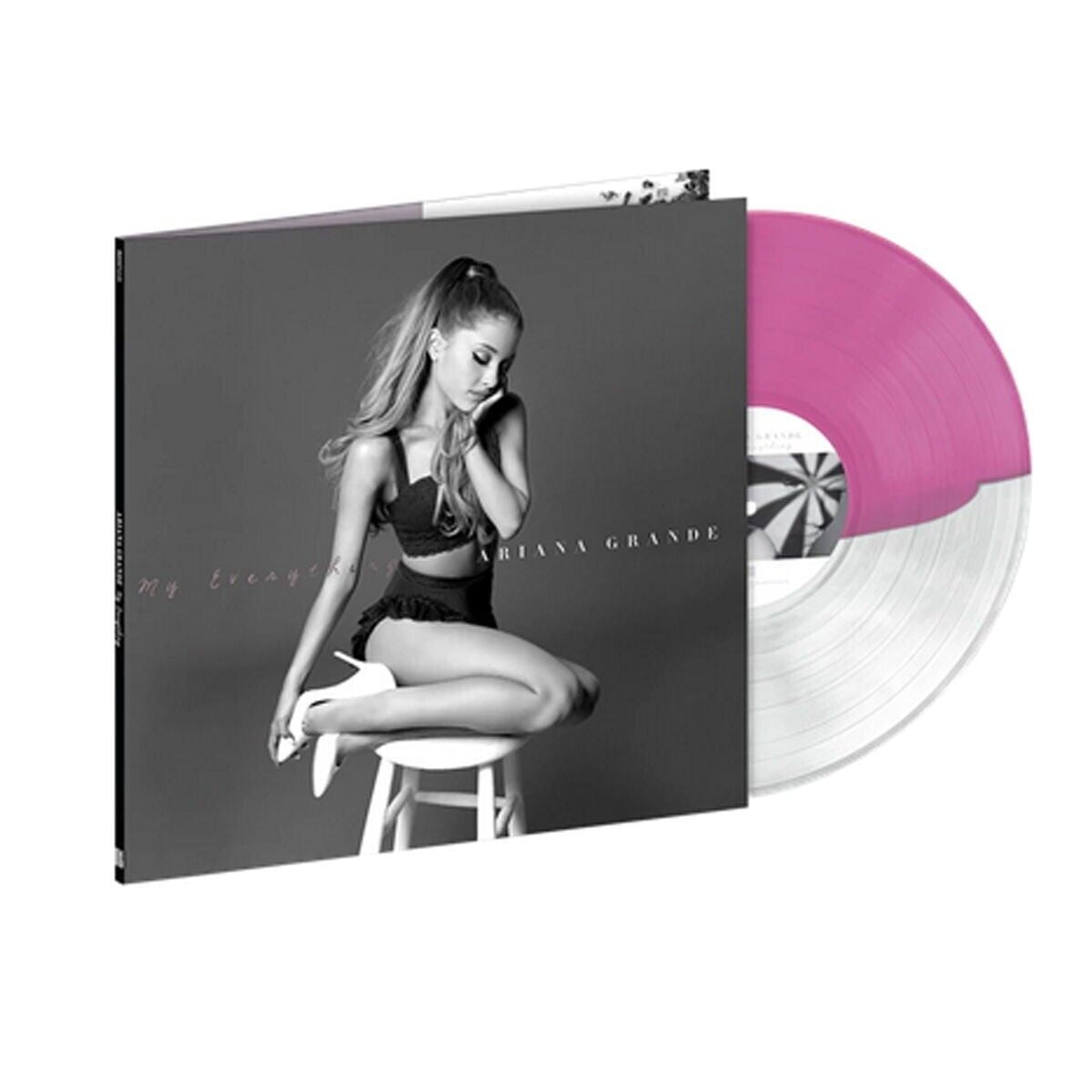 New Ariana Grande My hot Everything Vinyl Half Clear Half Lavender