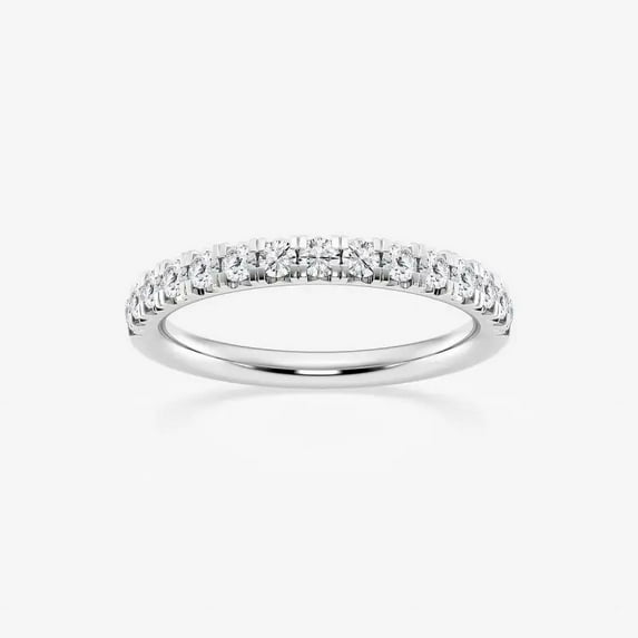 Ariana Jewel 0.7 Ct Round Cut Diamond Ring for Women's - 14K White Gold Plated Rings for Women's - Anniversary Gift For Women's - Latest Engagement Diamond Rings - Unique Designer Bands