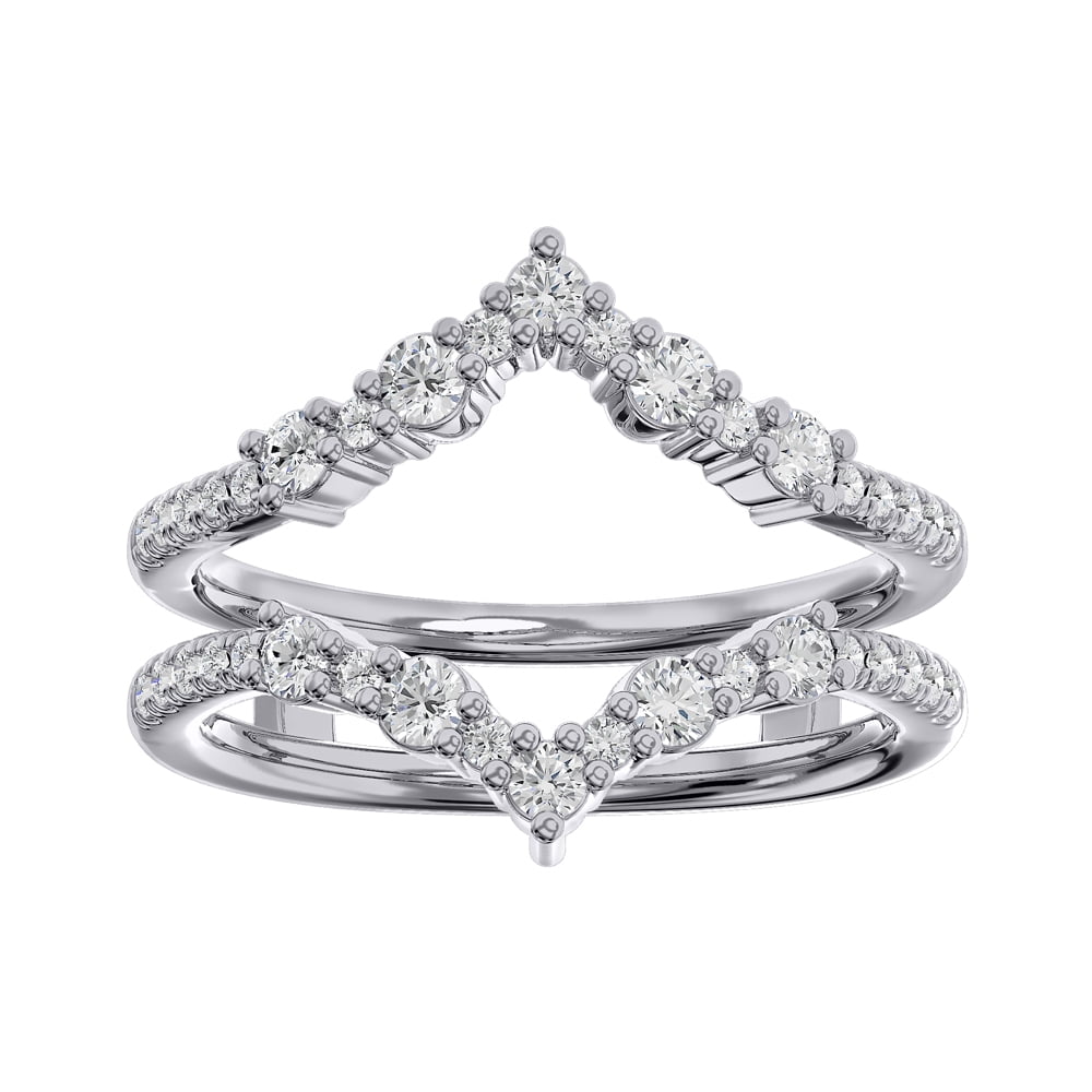Ariana Jewel 1.7 Ct Round Cut Lab Created Diamond Bridal Stacking Ring ...