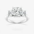thumbnail image 1 of Ariana Jewel 1.9 Ct Cushion Cut Diamond Ring - 14K White Gold Plated Engagement Rings - Classic Wedding Women's Ring - Party Wear Diamond Rings - Daily Wear Fine Jewelry - Her Ring for Gifts, 1 of 2
