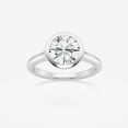 thumbnail image 1 of Ariana Jewel 14K White Gold Plated Ring for Her - 1.4 Ct Brilliant Round Cut White Diamond Ring - Classic Engagement Bezel Set Ring for Women's - Anniversary Solitaire Ring for Women's, 1 of 3