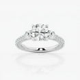 thumbnail image 1 of Ariana Jewel 14K White Gold Plated Rings for Her - 2.1 Ct Round Cut Diamond Rings - Engagement Wedding Promise Ring for Women's - 9th Year Anniversary Gifts for Women's - Solitaire with Accent Rings, 1 of 2