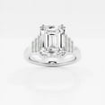 thumbnail image 1 of Ariana Jewel 2.3 Ct Emerald Cut Lab Created Diamond Engagement Ring - 14K White Gold Plated - Solitaire with Accents Wedding Ring for Her - Perfect Women’s Bridal Jewelry for Gifting and Daily Wear, 1 of 2