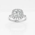 thumbnail image 1 of Ariana Jewel 2.3 Ct Princess Cut Simulated Diamond Rings - 14K White Gold Plated Rings - Wedding Proposal Rings for Wife - Causal Office Wear Rings - Hidden Halo Engagement Beautiful Jewelry, 1 of 2