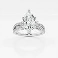 thumbnail image 1 of Ariana Jewel Beautiful 2.1 Ct Marquise Cut Lab-Created Simulated Diamond Engagement Ring - Rising Split Shank - 14K White Gold Plated - Ideal for Weddings and Birthdays - Elegant Gift for Women, 1 of 2