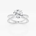 thumbnail image 1 of Ariana Jewel Elegant Engagement Wedding Criss Cross Ring for Women - 1.6 Ct Round Cut Lab-Created Simulated Diamond - 14K White Gold Plated - Perfect Gift for Her on Special Occasions and Anniversary, 1 of 2
