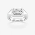 thumbnail image 1 of Ariana Jewel Emerald Cut 2 Ct Diamond Rings - 14K White Gold Plated Ring Gift - Simple Solitaire Ring For Women's - Halo Criss Cross Diamond Rings for Her - Engagement Wedding White Diamond Rings, 1 of 2