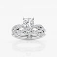 thumbnail image 1 of Ariana Jewel Excellent 2.5 Ct Cushion Cut Diamond Rings - 14K White Gold Plated Rings - Gorgeous Design Ring for Gifts - Diamond Rings On Clearance - Bridal Set Rings for Women's, 1 of 2