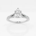 thumbnail image 1 of Ariana Jewel Prong Set 1.5 Ct Pear Cut Lab Created Diamond Ring - 14k White Gold Plated Wedding Anniversary Ring - Engagement Rising Split Shank Ring for Mom/Sister/Wife - Custom Ring, 1 of 2