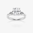 thumbnail image 1 of Ariana Jewel Round Cut Brilliant 2 Ct Diamond Ring for Women's - 14K White Gold Plated Ring for Women's - Hidden Halo Diamond Rings for Women's - Solitaire Diamond Daily Wear Rings for Her, 1 of 2