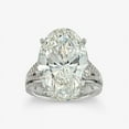 thumbnail image 1 of Ariana Jewel Stunning 2.5 Ct Oval Cut Diamond Engagement Ring - Mid Century Design with Accents Ring for Women - 14K White Gold Plated Ring - Perfect for Weddings, Proposals, and Special Occasions, 1 of 3