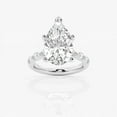 thumbnail image 1 of Ariana Jewel Stunning 2 Ct Pear Cut Diamond Engagement Ring - 14K White Gold Plated Solitaire with Accents - Women's Wedding Ring for Proposals - Gifts for Her - Special Celebrations - Diamond Ring, 1 of 2