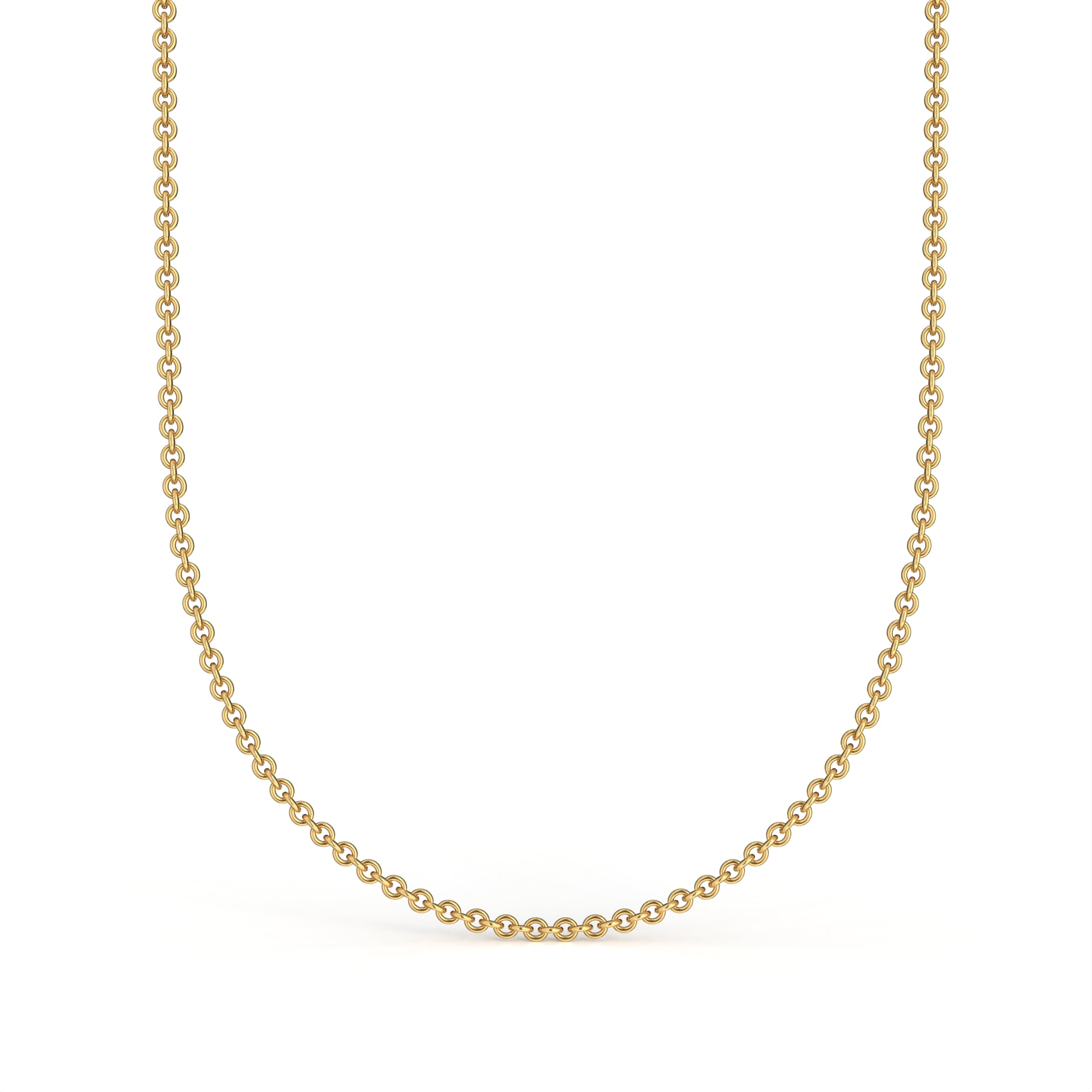 Ariana Lucci 14K Gold Filled Italian Thin Cable Chain Necklace for ...