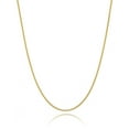 thumbnail image 1 of Ariana Lucci 14K Gold Filled Thin Italian Curb Chain Necklace, Non Tarnish 1mm Cuban Link Chain, Great for Pendants and Charms, Genuine 1/20 14K Gold Filled Made in Italy, 18", 1 of 7