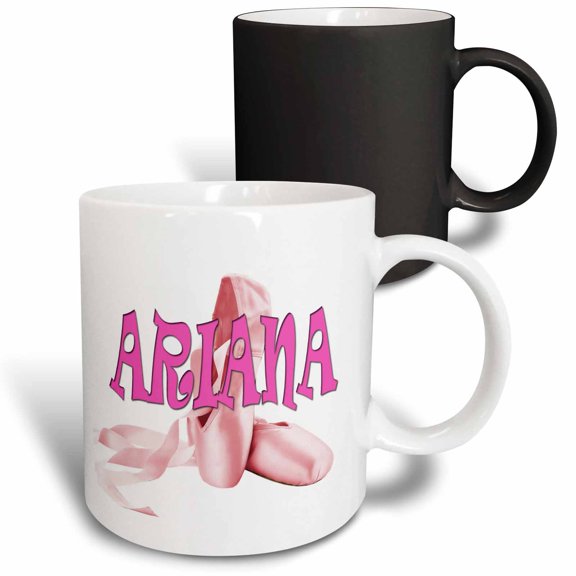 3drose, Ariana. Pink Ballet Shoes. Ballerina., 11oz Magic Transforming Mug