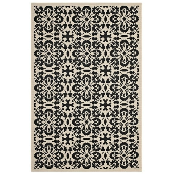 Ariana Vintage Floral Trellis 5x8 Indoor and Outdoor Area Rug R-1142E-58