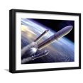 thumbnail image 1 of Art.com Ariane 5 Rocket Launch, Artwork Photographic Print by David Ducros, Black Frame Wall Art, 21" x 17", 1 of 5