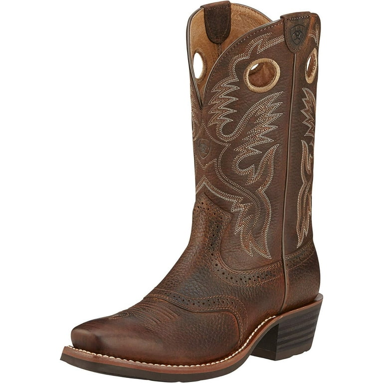 Ariat brown oiled rowdy boots cheap
