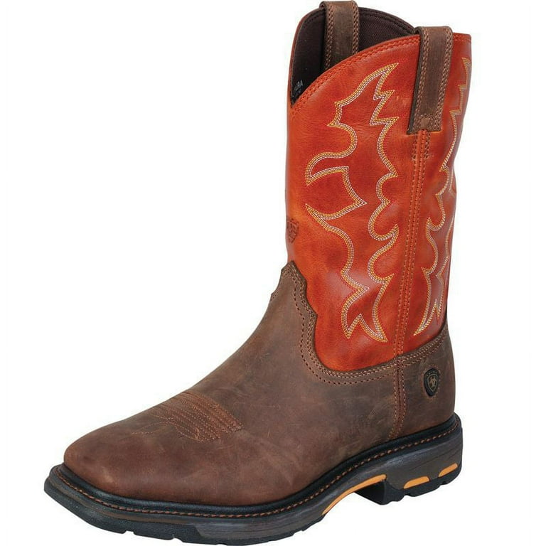 Narrow steel toe boots best sale