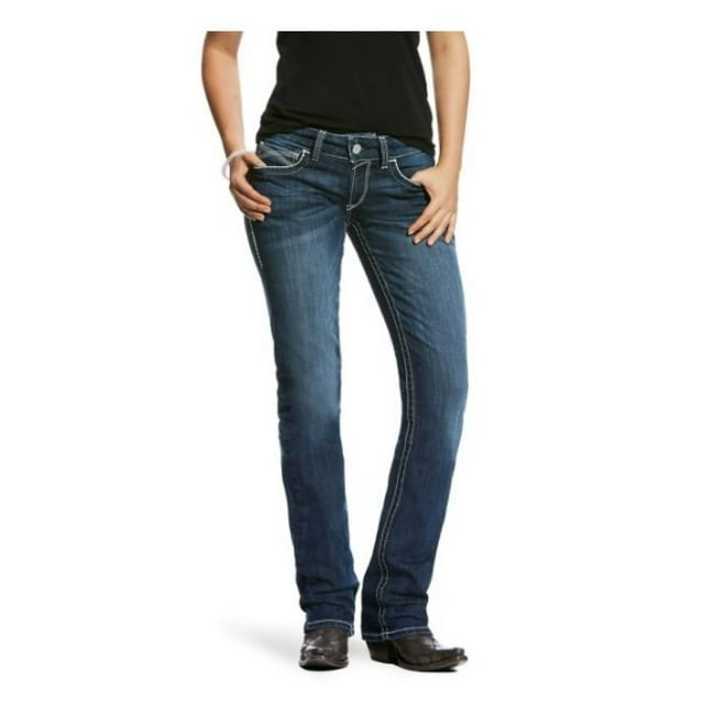 Ariat 10024300 Women's Slim Fit Mid-Rise R.E.A.L. Stretch Ivy Stackable ...