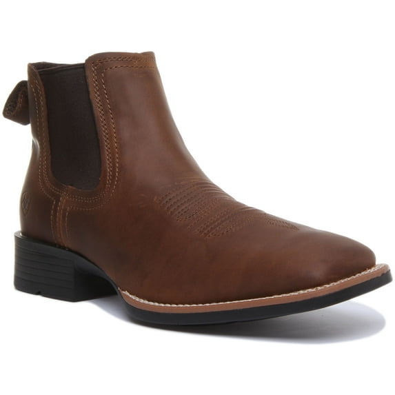 Ariat 10031452: Men's Booker Ultra Western Boot, Distressed Tan, 9.5