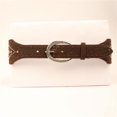 thumbnail image 1 of Ariat A1527802-M Ladies 3 in. Tapered Elastic Leather Belt, Brown - Medium, 1 of 3