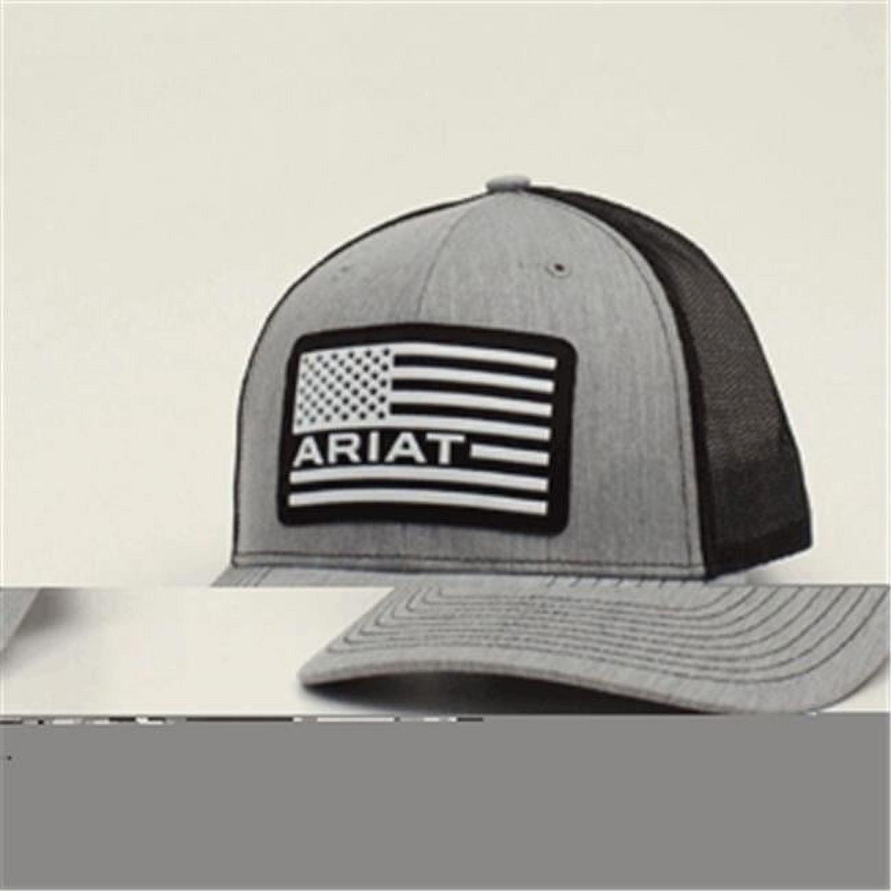 Ariat A300012855 Flexfit 110 Technology Round Shield Logo Hats Cap - Wine Maroon