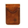 thumbnail image 1 of Ariat A3513044 Shield Perforated Edge Money Clip Money Clip, Medium Brown - One Size, 1 of 4