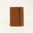 thumbnail image 1 of Ariat Men's Medium Brown Vertical Logo Trifold Wallet A3545344, 1 of 2